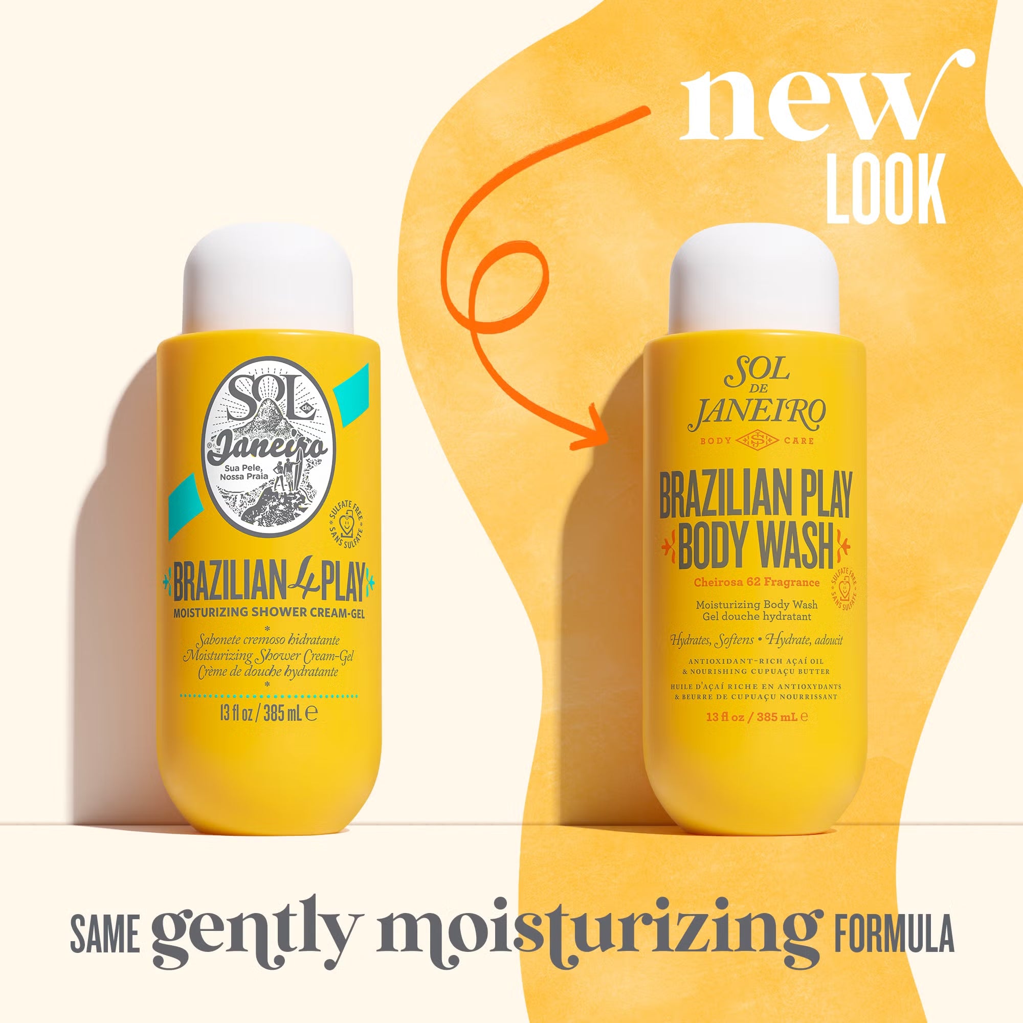 Sol de Janeiro Brazilian 4 Play Moisturizing Shower Cream-Gel (385ml)